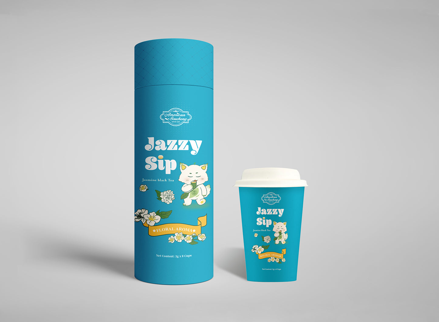 Jazzy Slip Jasmine Black Tea with Lid