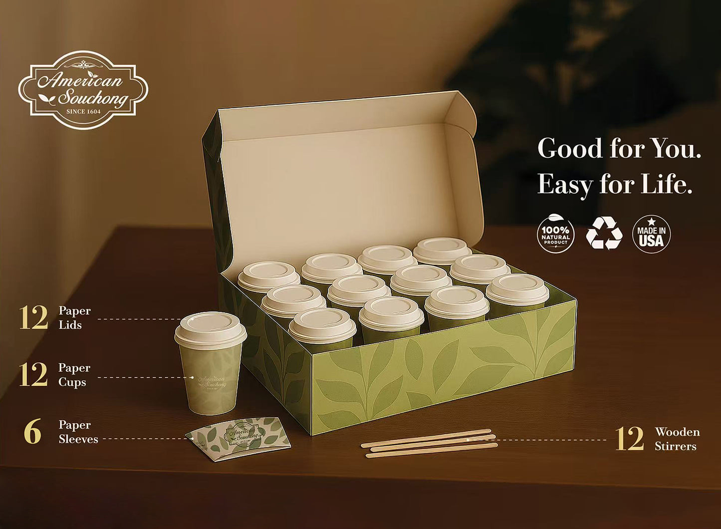 Family Joy Blend  Black Tea in cup with lip —— family-sized pack
