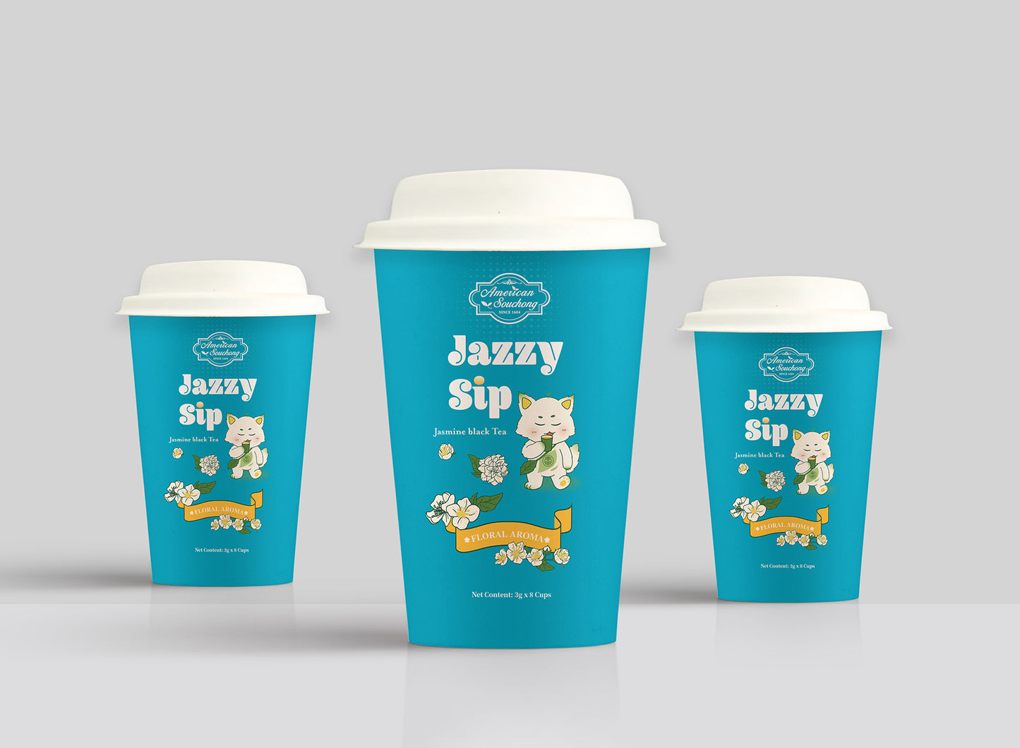 Jazzy Slip Jasmine Black Tea with Lid